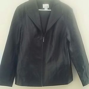 East 5th Black Genuine Leather Jacket